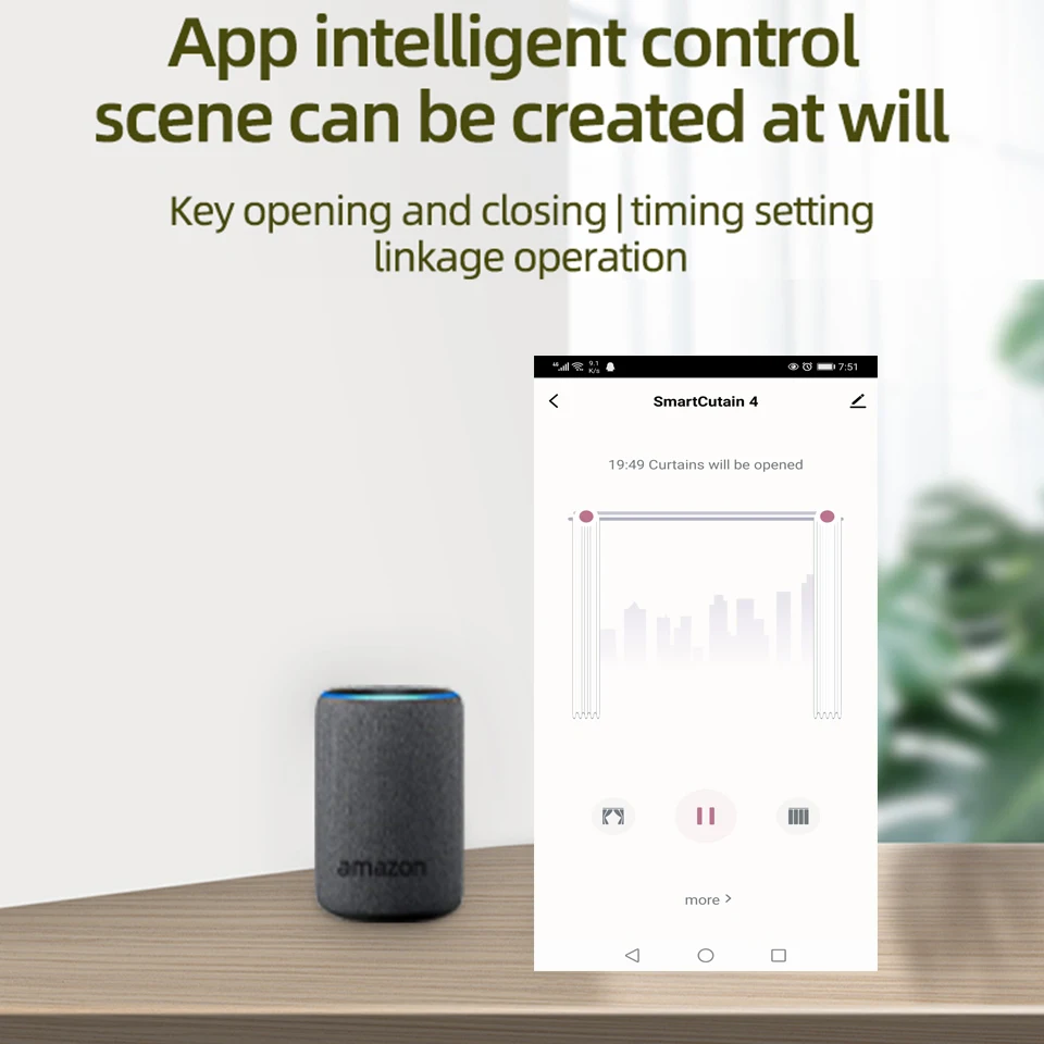Imagem -05 - Tuya-long Cornija Cortina Motorizada Inteligente Wifi Engine Pista Inteligente Suporte Motor Alexa Google Home Alice Mais Novo