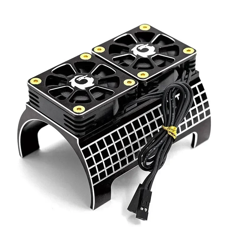 Ventilador de refrigeración Dual de Metal, disipador de calor de Motor 4985 1717 para 1/5 Trxs x-maxx 6S 8S Arrma KRATON RC, piezas mejoradas de coche