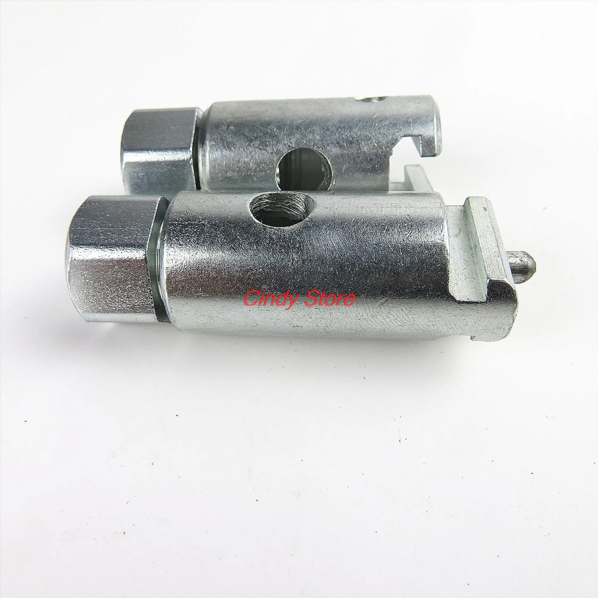 1Pair Dia 22mm Pipe Drill Dredger Cleaning Clogs Sewer Drain Dredge Tool Male And Female Head Connector For Dia 8mm Steel Rod