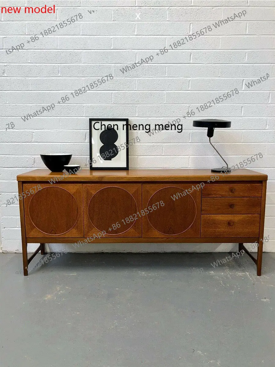 

Medieval/dining side, round door TV cabinet, retro dining side cabinet