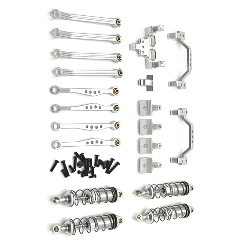 

Premium A RC Car Upgrade Pull Rod Suspension Frame Steering Gear Pull Rod Seat Set for 1/16 WPL C64 C74 RC Car Upgrade Parts