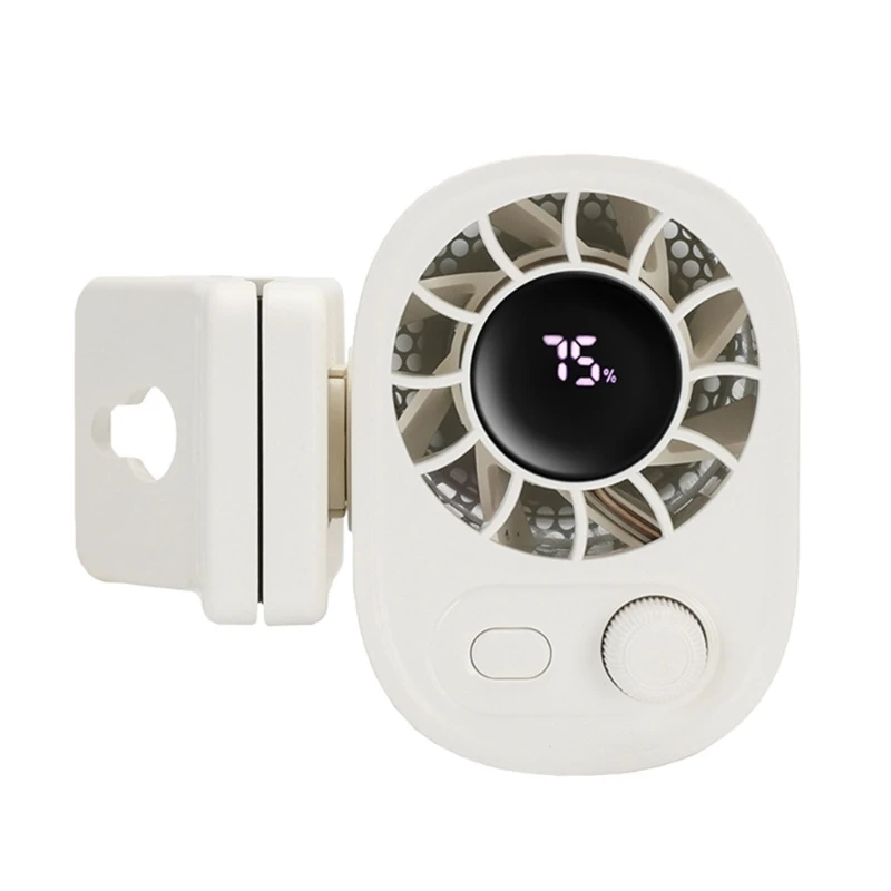 USB Desk Fan Rechargeable Battery تعمل على تشغيل جهاز تبريد مشبك قابل للتعديل لمحطات العمل خيمة حضانة