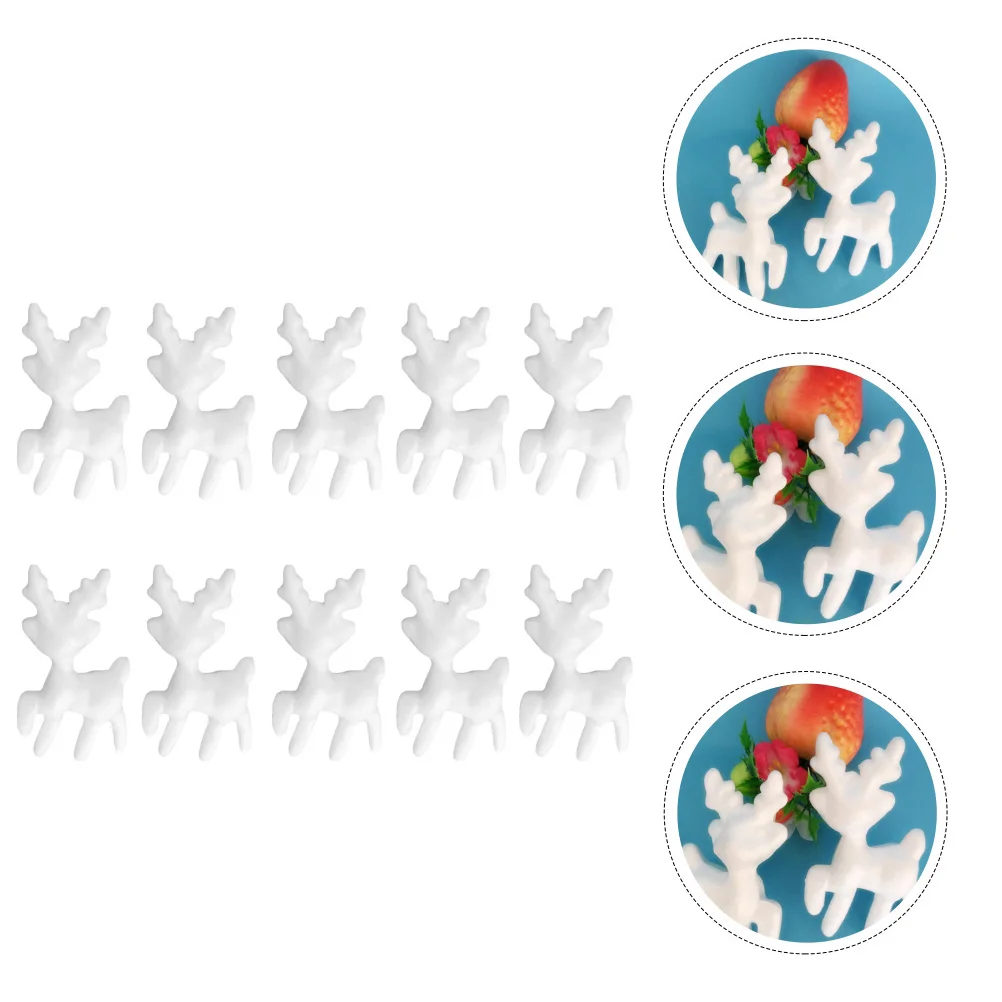 

25Pcs Creative Shape Christmas Ornaments DIY Home Decor Durable Christmas Deer Ornament Party Supplies
