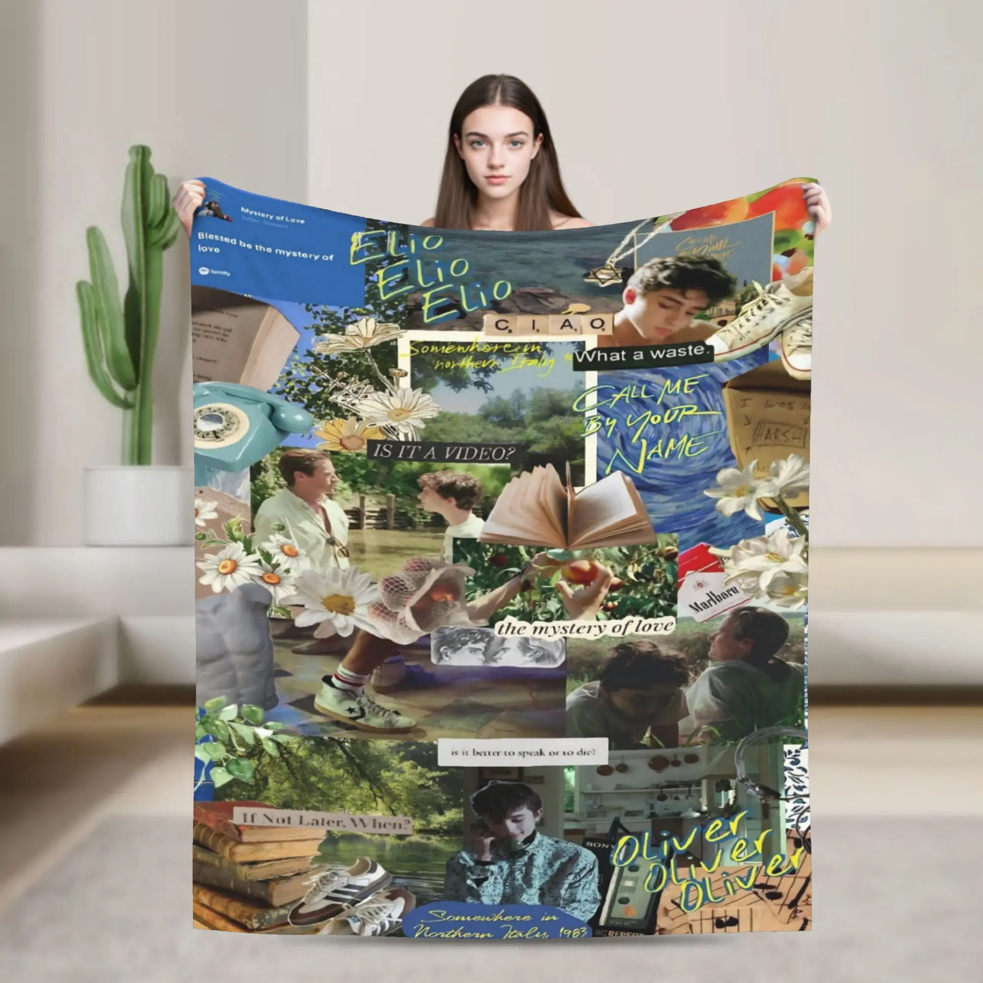 Call Me by Your Name Blanket Multiple Sizes Cozy and Lightweight  Throw Blankets for Sofa Couch and Bed