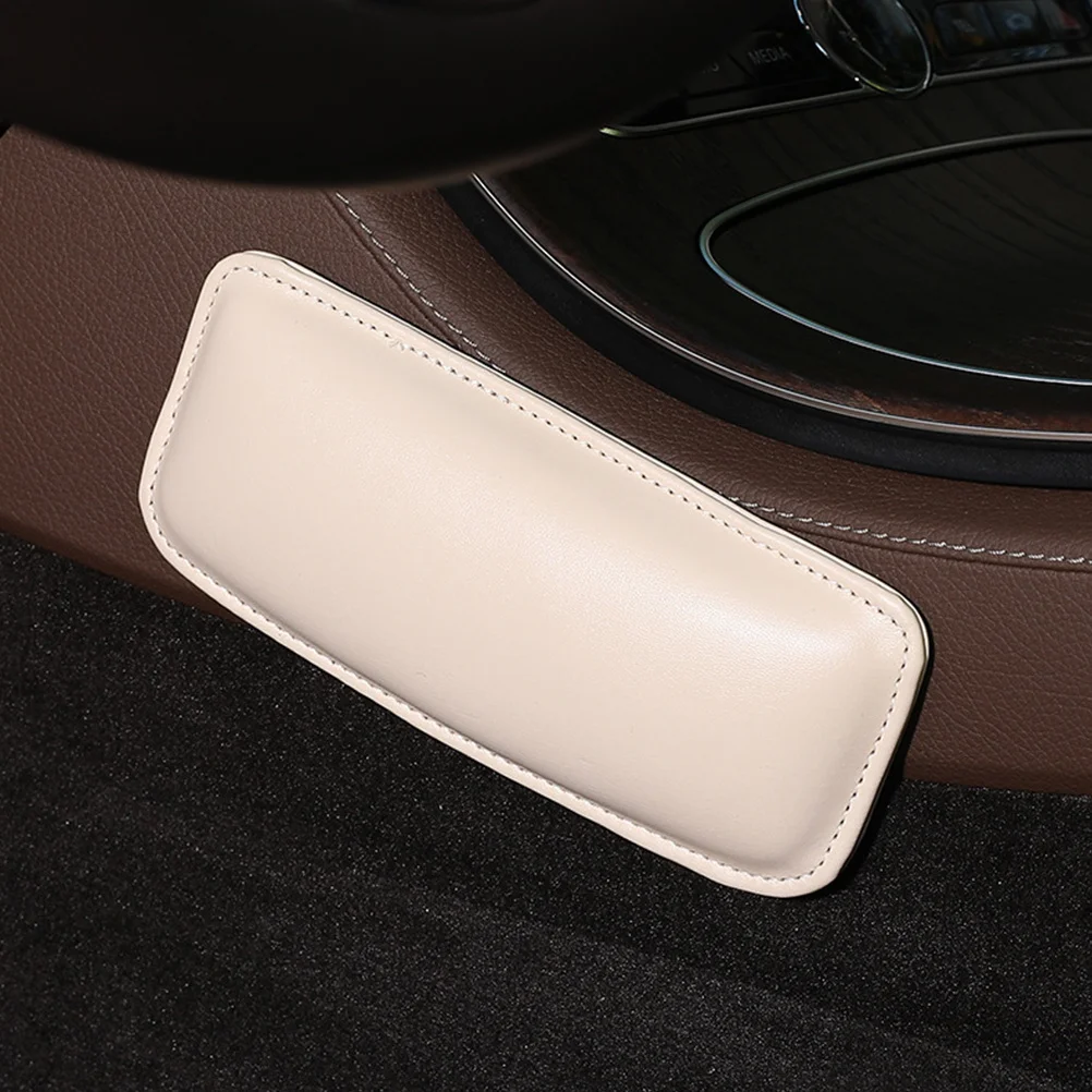 

2 pcs Knee Pad Car Leg Cushion Pu Thigh Support For Driver Comfortable Driving Wearable Easy Clean Car Pads