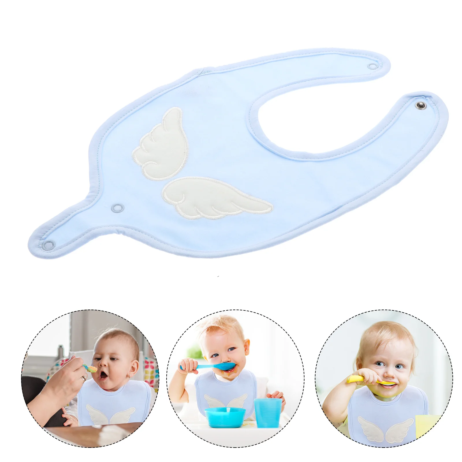 

1Pcs Baby Saliva Towel Premium Cotton Drooling Bib Infant Dining Bib Pacifier Buckle Soft Breathable Waterproof Baby Feeding