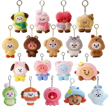 Mini Bottes de Neige en Peluche Minini Cooky, Dessin Animé Coréen Kawaii, Pendentif de Sac Tendance, Porte-Clés Mignon, Décoration, Jouet Cadeau