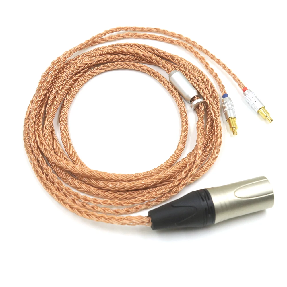 Haldane 16core (รุ่นปรับปรุง) เดี่ยวคริสตัลทองแดงสายอัพเกรดสําหรับ Technica ATH-WP900 MSR7B AP2000 ES770H SR9 ADX5000