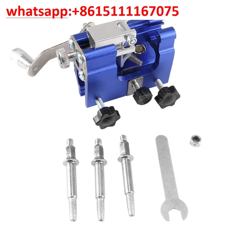 Hand Crank Chainsaw File Grinder, Compact Portable Sharpening Machine For Electric & Gas Chainsaws