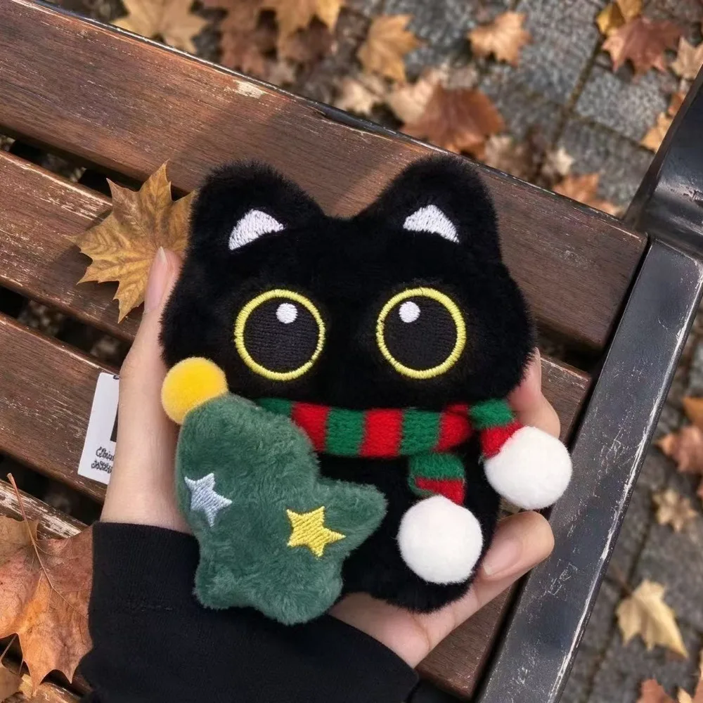 Cute Soft Fluffy Pendant Keychain Cartoon Kawaii Stuffed Doll Pendant Bag Charm Christmas Gift