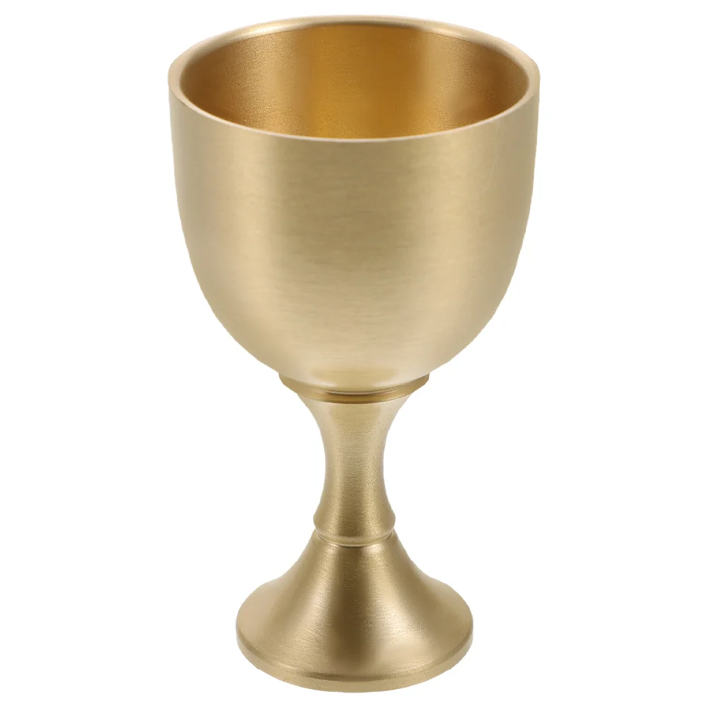 

30Ml Gold Toned Brass Shot Glass Unique Beverage Holder for Weddings First Communion Rituals Church Ceremonies Themed Parties