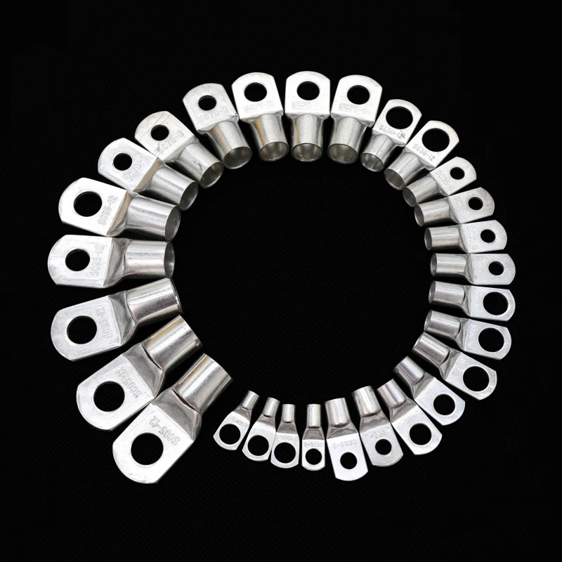 SC Type Wire Nose Terminal SC35 SC50 SC70 SC95 Bare Copper Battery Block Lugs Hole ID 6 8 10 12mm Crimp Wire Connectors