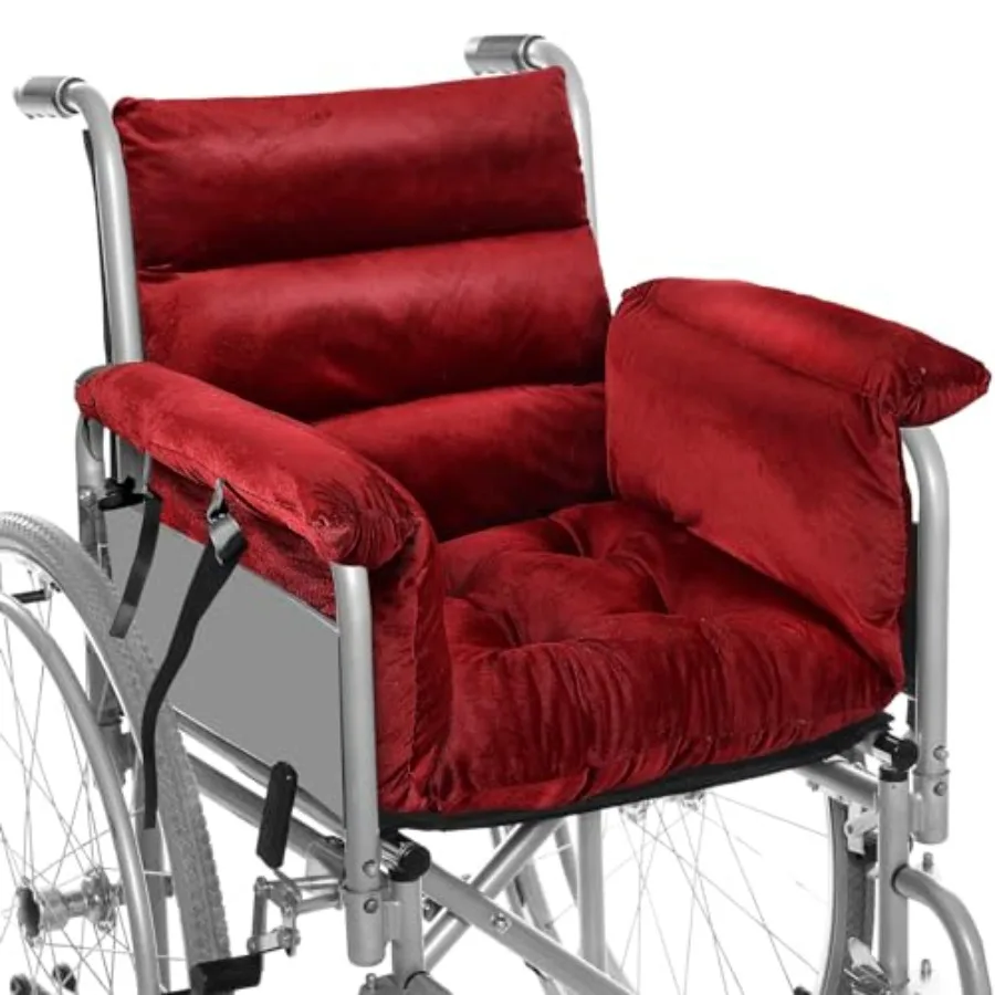 

Wheelchair Cushion Wheelchair Seat Cushion with Strap Recliner Suitable for 18 Inch Armrest and Support for Senior