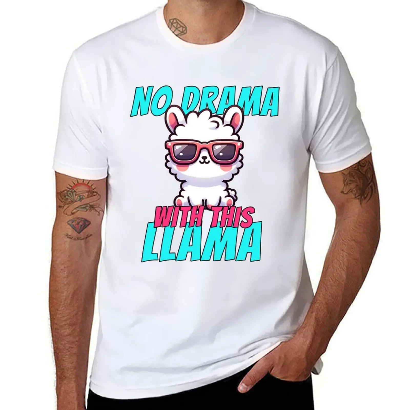 

No Drama With This Llama T-Shirt t shirt man cotton t shirts designer T-Shirt