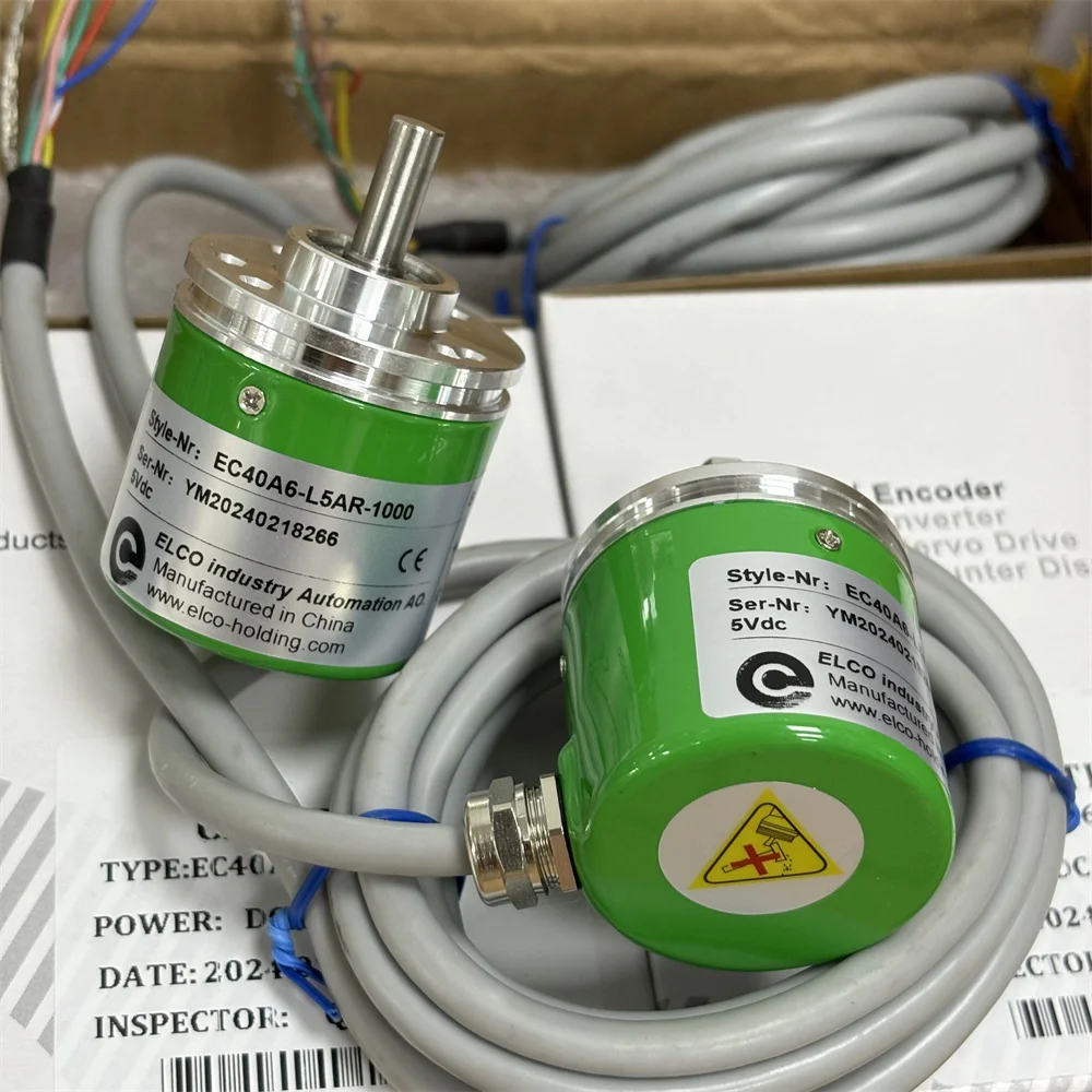 ELCO Micro shaft Photoelectric incremental encoder aluminium EC40A6-L5AR-1000 RS422 IP66