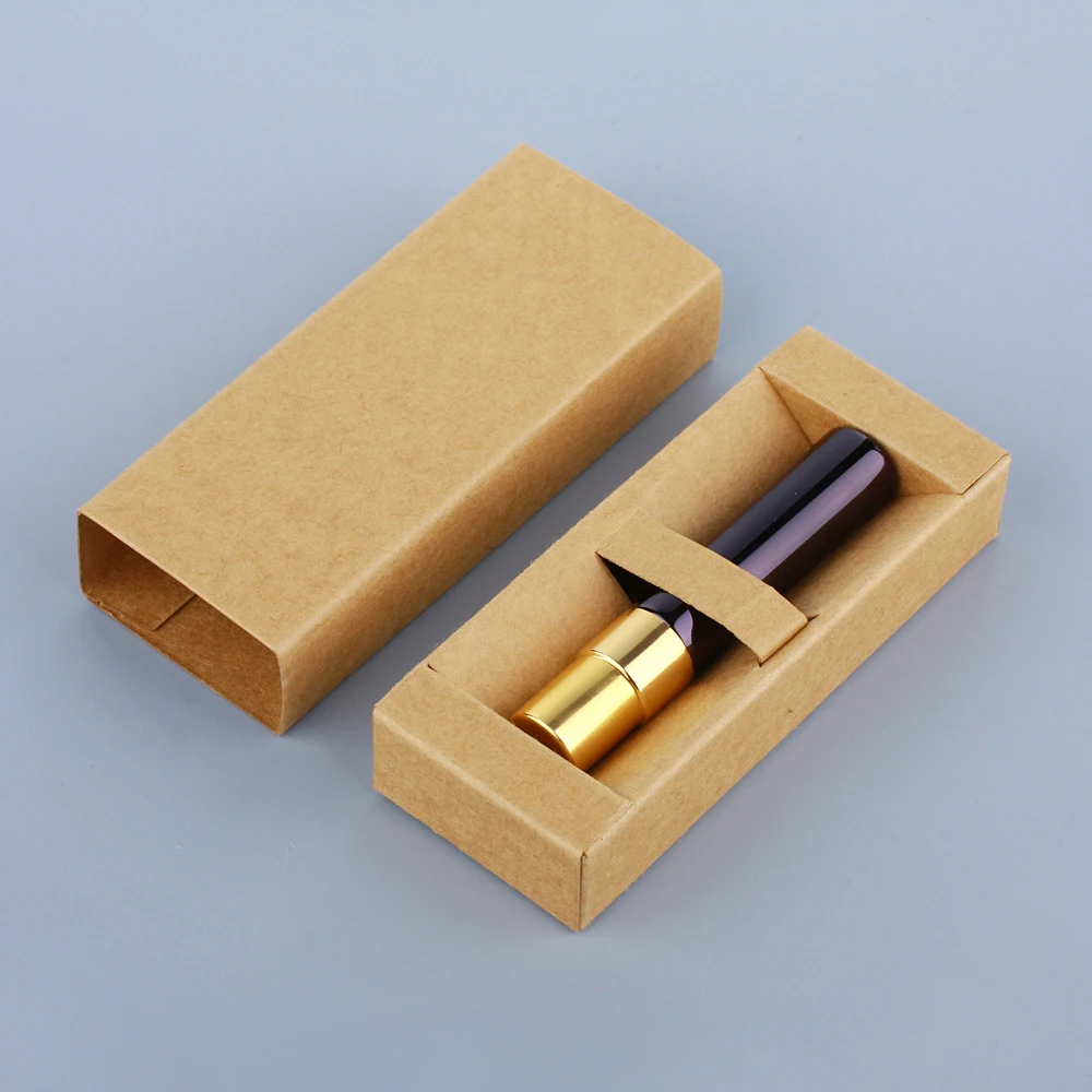10//50pcs 5ml Parfüm flasche Gold Silber Schwarz Flaschen zerstäuber mit passender schwarz weißer Box Sprüh flaschen Probe – Detail 11