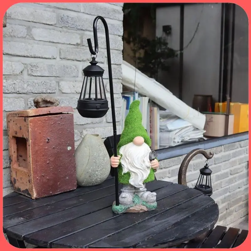 

AA89-Decorations Statue Garden Sculptures Garden Gnomes Statue With Solar Lights - Outdoor Garden Decor