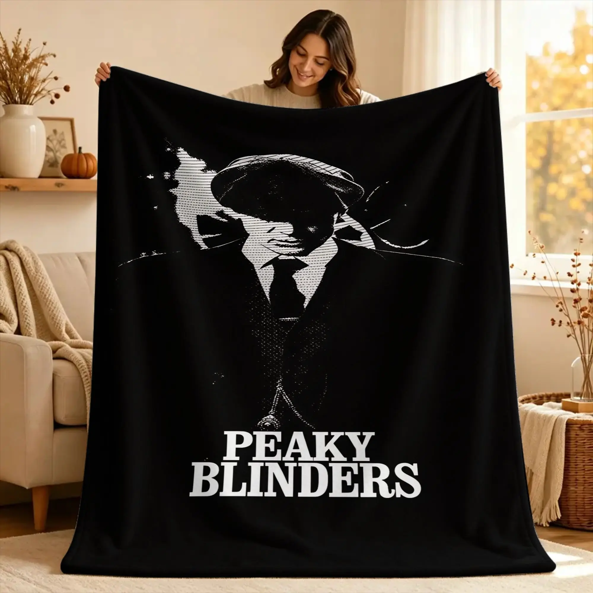 Peaky Blinders tommy shelby  Blanket  Soft Print Plush Throw Blanket For Boy Girl Bedroom Flannel Bedspread Bed Cover