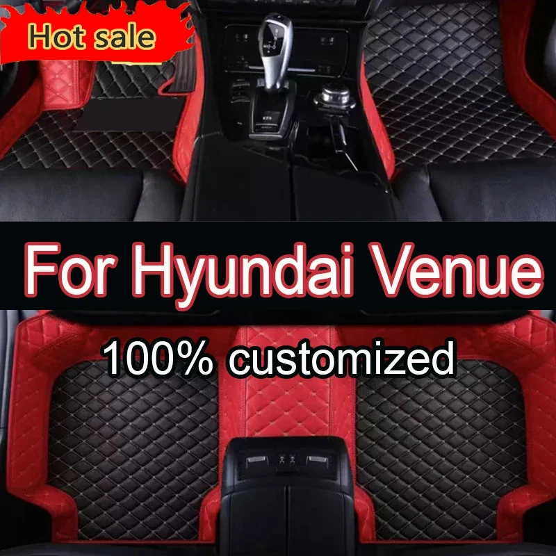 

Автомобильные коврики для Hyundai Venue QX 2020 2021 2022 2023, роскошный коврик, защитный коврик, кожаные коврики, антигрязные ковры, аксессуары