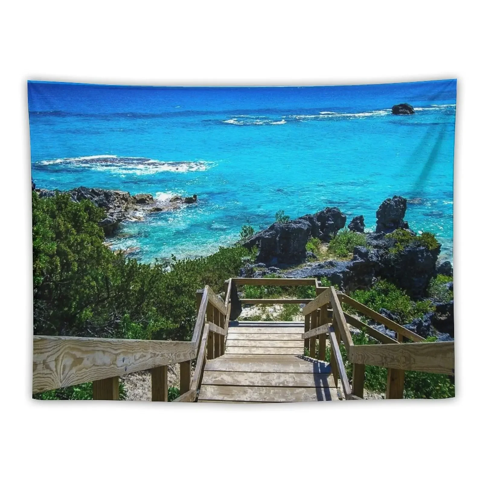 

Church Bay Bermuda Snorkeling Reef Beach Photograph Tapestry Wall Hanging Home Decoration Accessories Tapestry