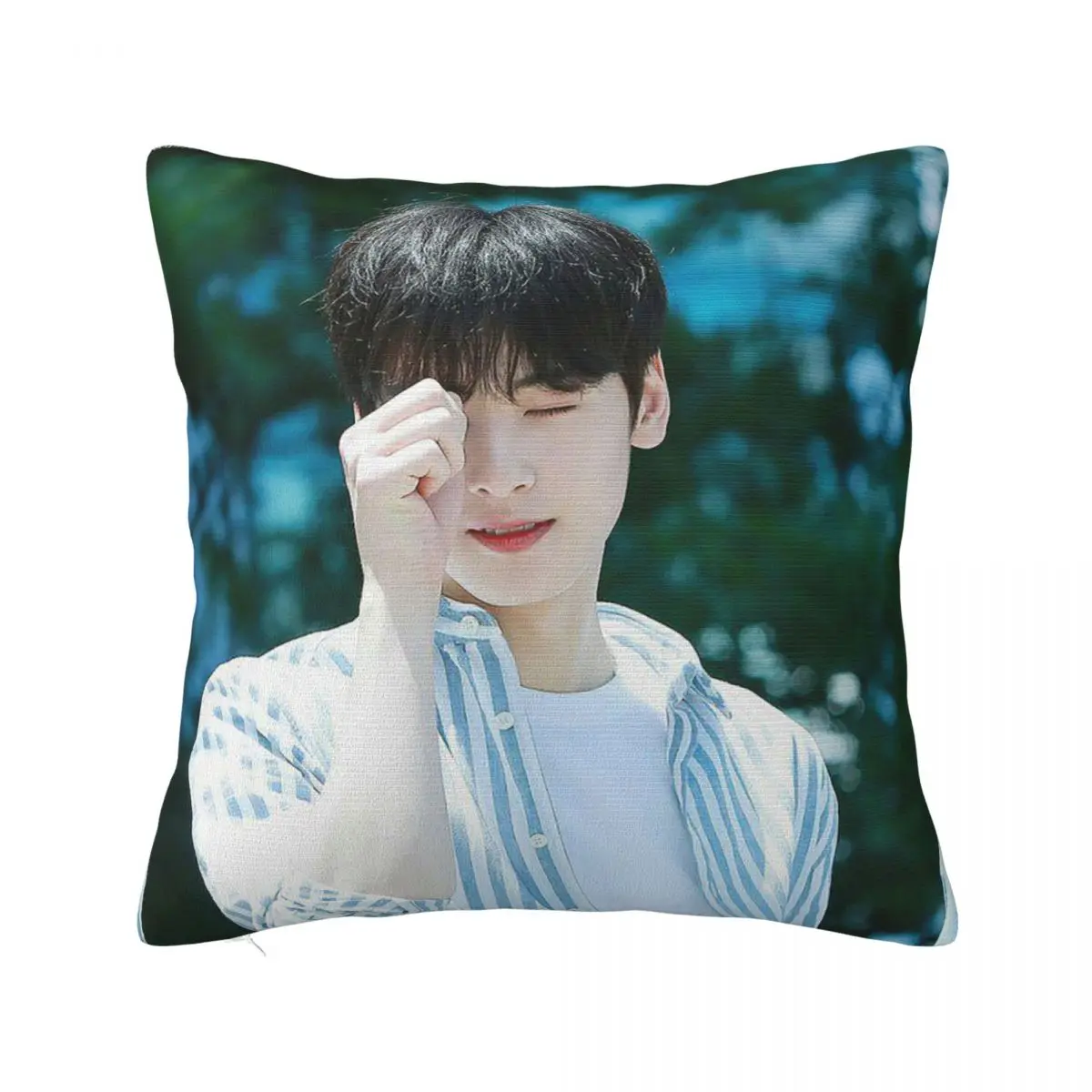 Cha Eunwoo Pillowcase Soft Polyester Cushion Cover Decor Korean Idol Group Pillow Case Cover Home Drop Shipping 40*40cm