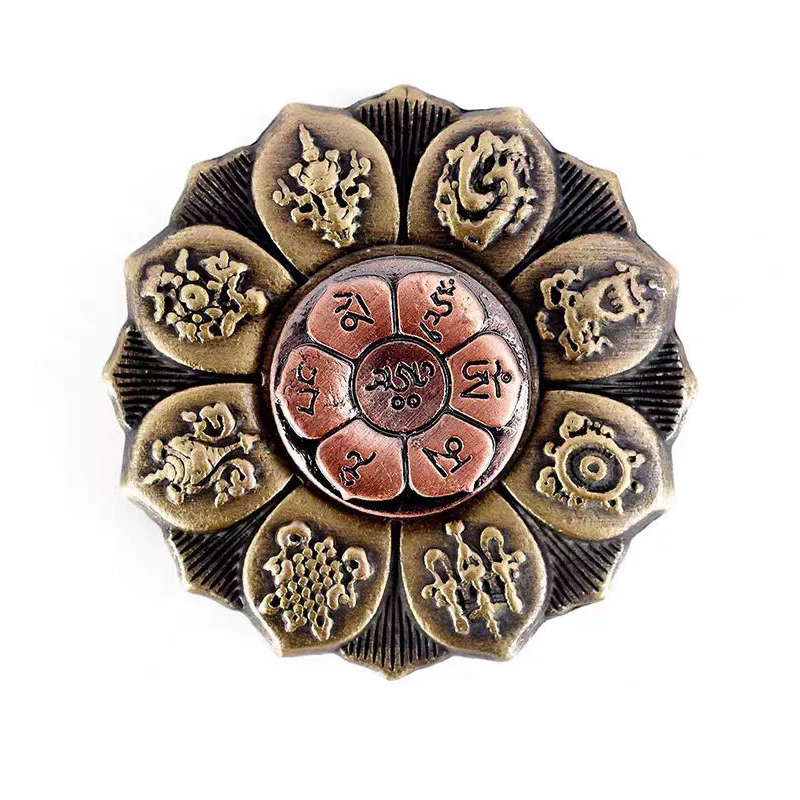 Fingertip Gyro Fidget Spinner para Adultos e Crianças, Zen Buddha Lotus Wheel, Metal EDC Gadgets, Brinquedos de descompressão, Ansiedade Stress Relief