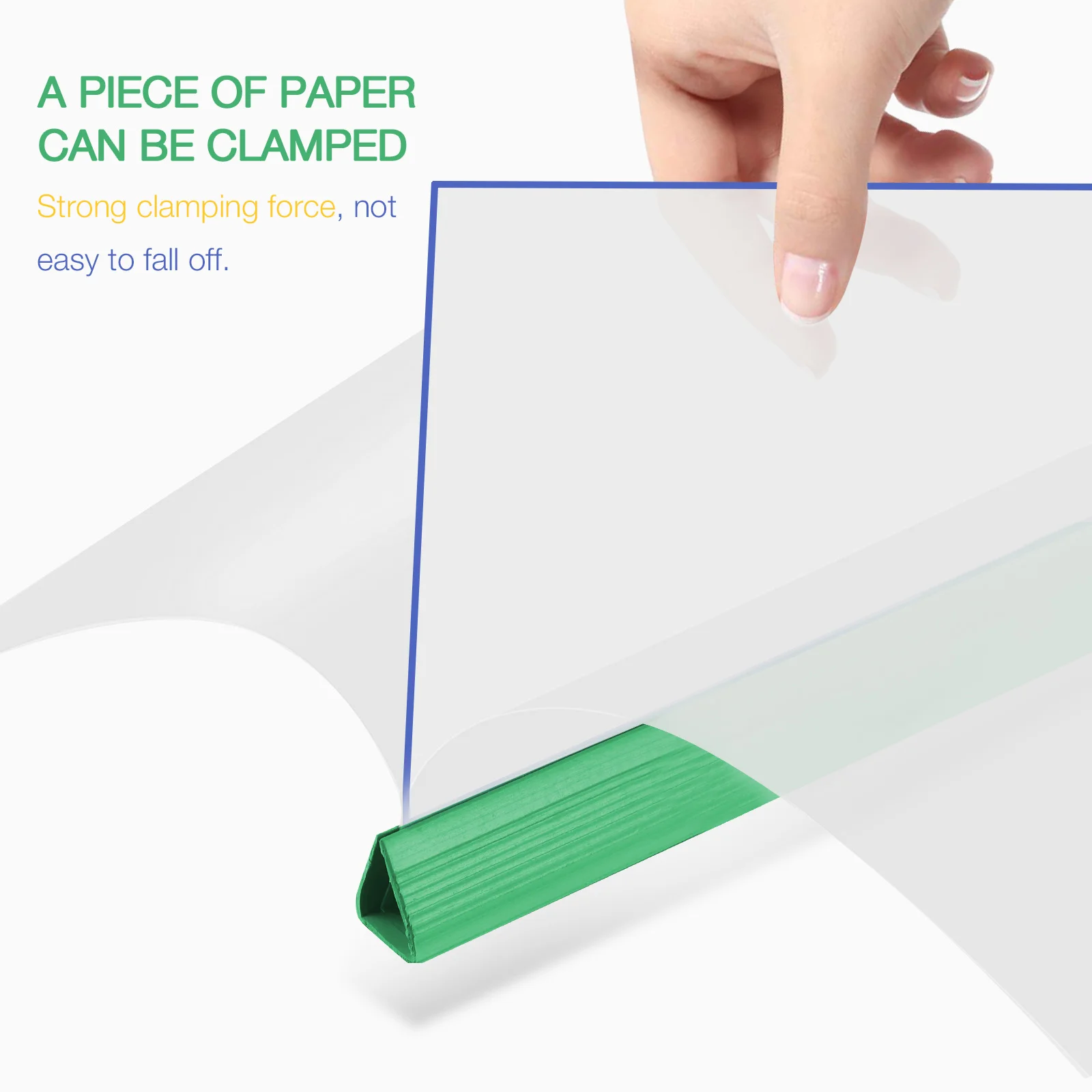 10Pcs Transparent File Folders with Draw Rods A4 Size Plastic Document Clamps for Office School Student Paper Storage Folder