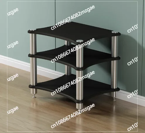 Solid wood metal frame multifunctional layered cabinet, amplifier rack, TV cabinet, storage CD speaker rack - view 6