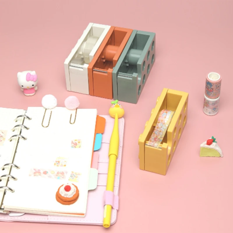 เครื่องตัดแบบจ่าย4ม้วนเทปสำหรับตัดเทปห่อของขวัญสำหรับสำนักงานบ้านโรงเรียนและงานฝีมือ