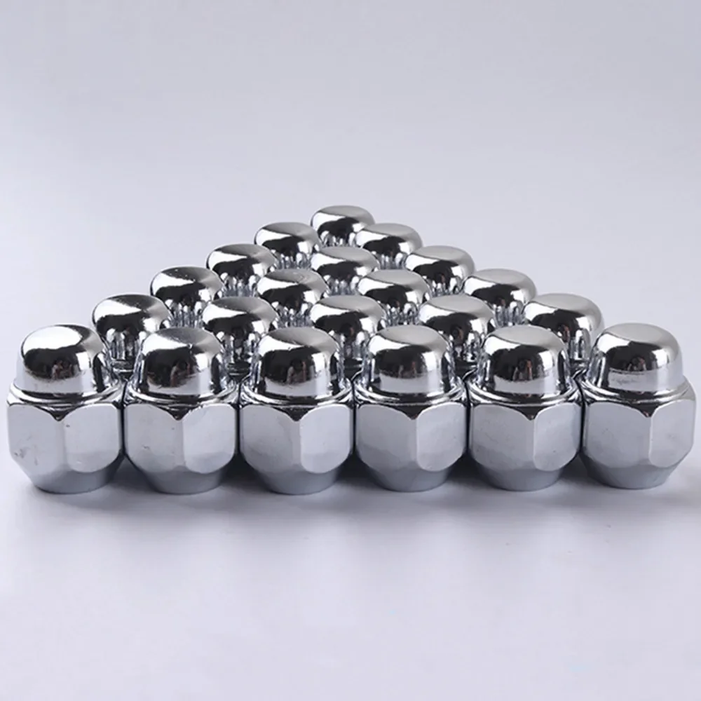 M12x1.25  Wheel Lug  Nuts Chrome 12x1.25mm 3/4 Hex 19mm  Lug  Nuts for Subaru  Forester  Subaru Ascent   Subaru BRZ Nuts  20pcs