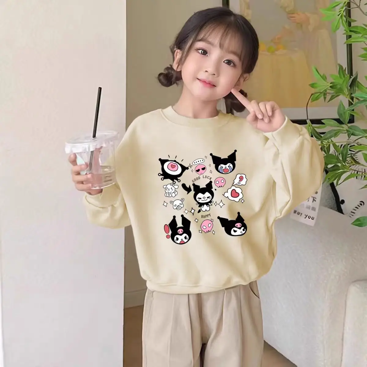 طفل الفتيات 100% ملابس قطنية طفل لطيف كونومي مطبوعة البلوز الأطفال الخريف موضة كم طويل تي شيرت الصبي الملابس