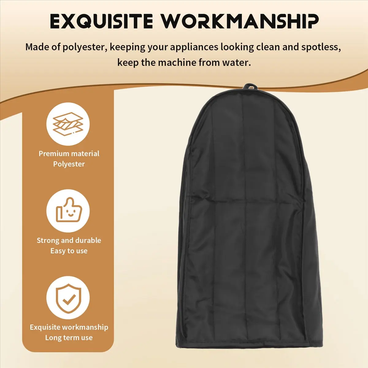 ABJS Blender Dust Cover, Stand Mixer or Coffee Maker Appliance Cover, Proof Stain Blender Cover for Kitchen(Black)