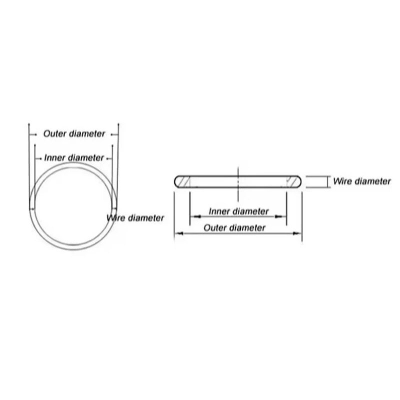 Food Grade White VMQ Silicone O-Rings - CS 1-1.5mm, OD 5-80mm, Waterproof Rubber Sealing Gaskets