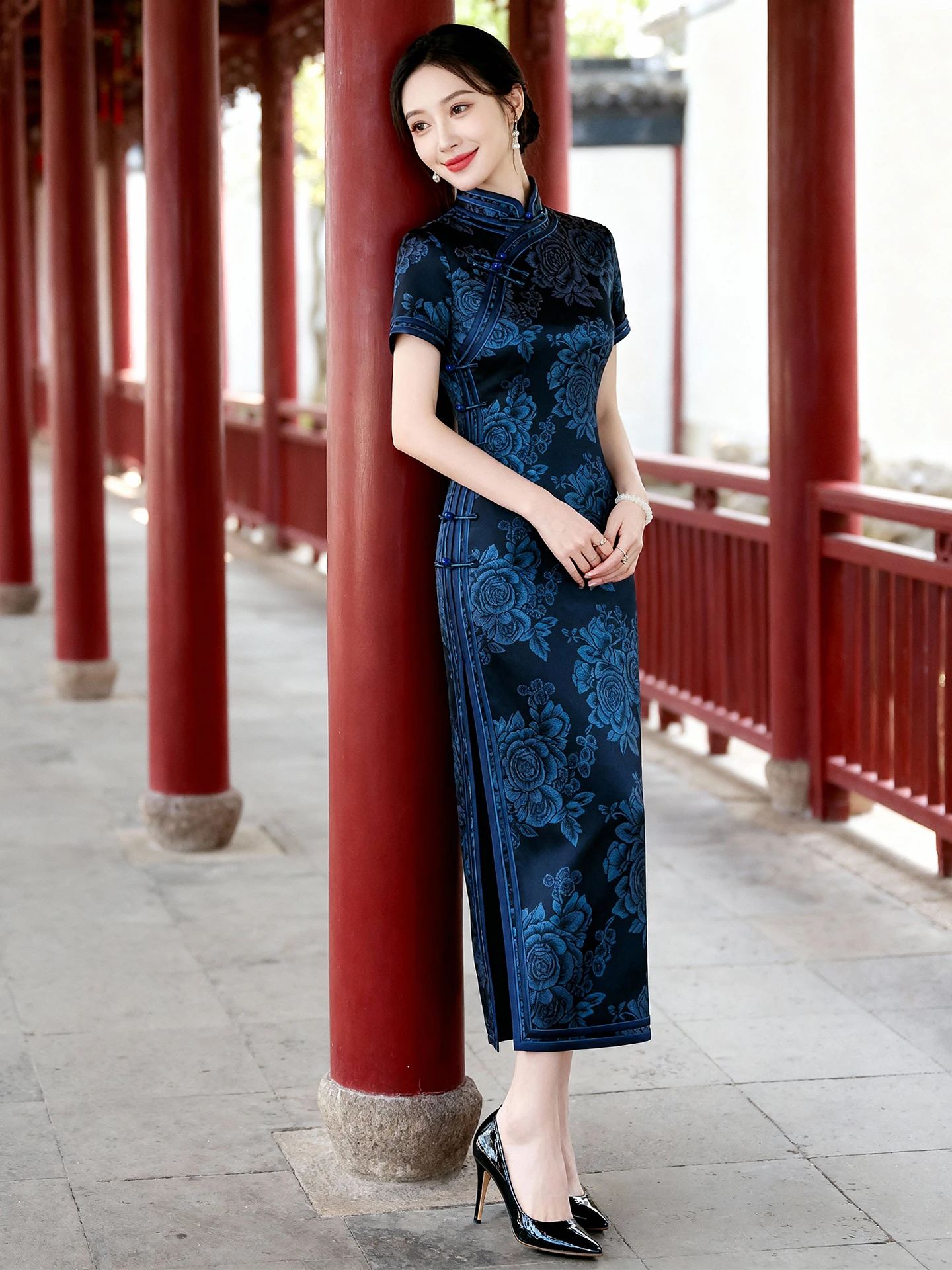 

Новая женская модная одежда в китайском стиле с цветочным узором, высококачественная, улучшенная, для повседневной носки, весна