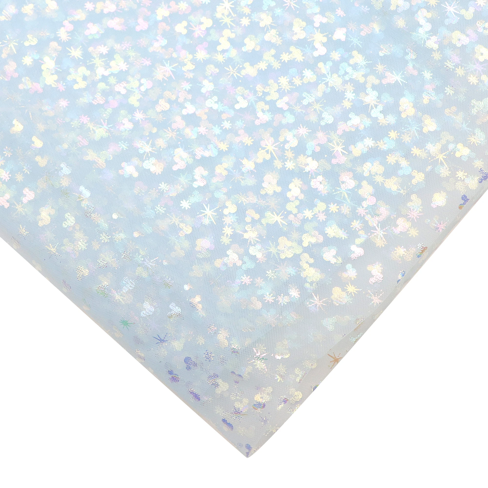 50x130 سنتيمتر قزحي الألوان ديزني ميكي احباط تول شبكة النسيج DIY بها بنفسك الملابس توتو فستان الزفاف ديكور الأورجانزا الحرف الخياطة النسيج