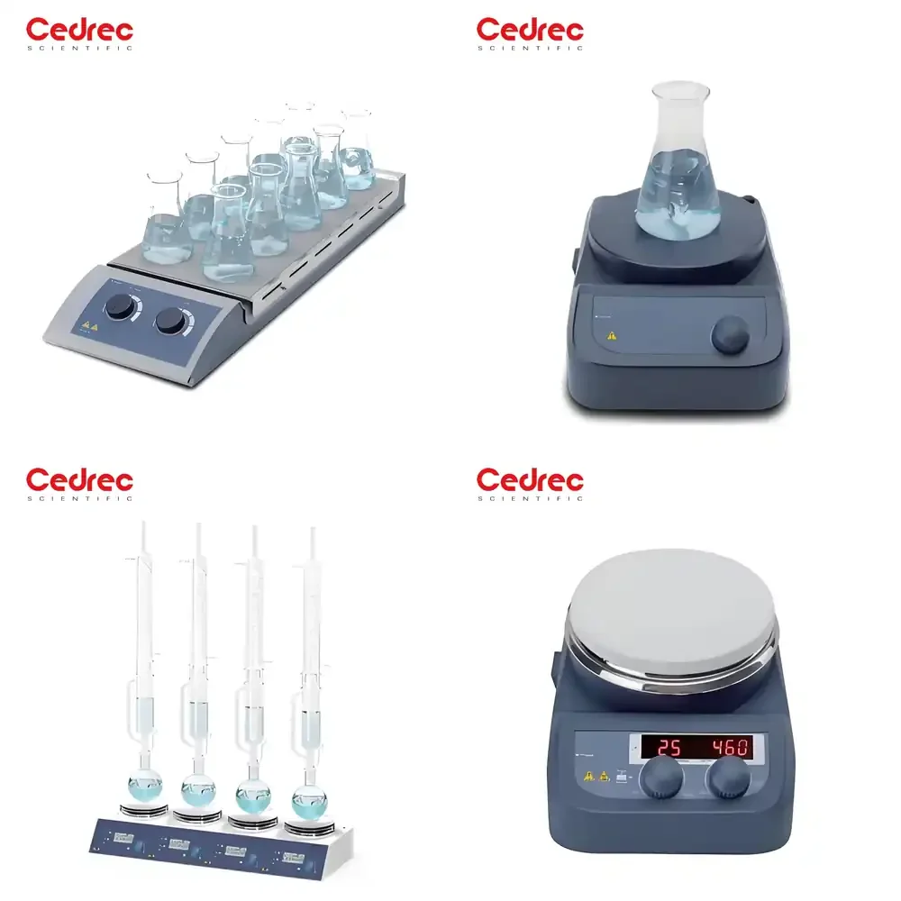 Cedrec Multi-channel Hotplate Magnetic Stirrer Laboratory Agitator with Heating Function