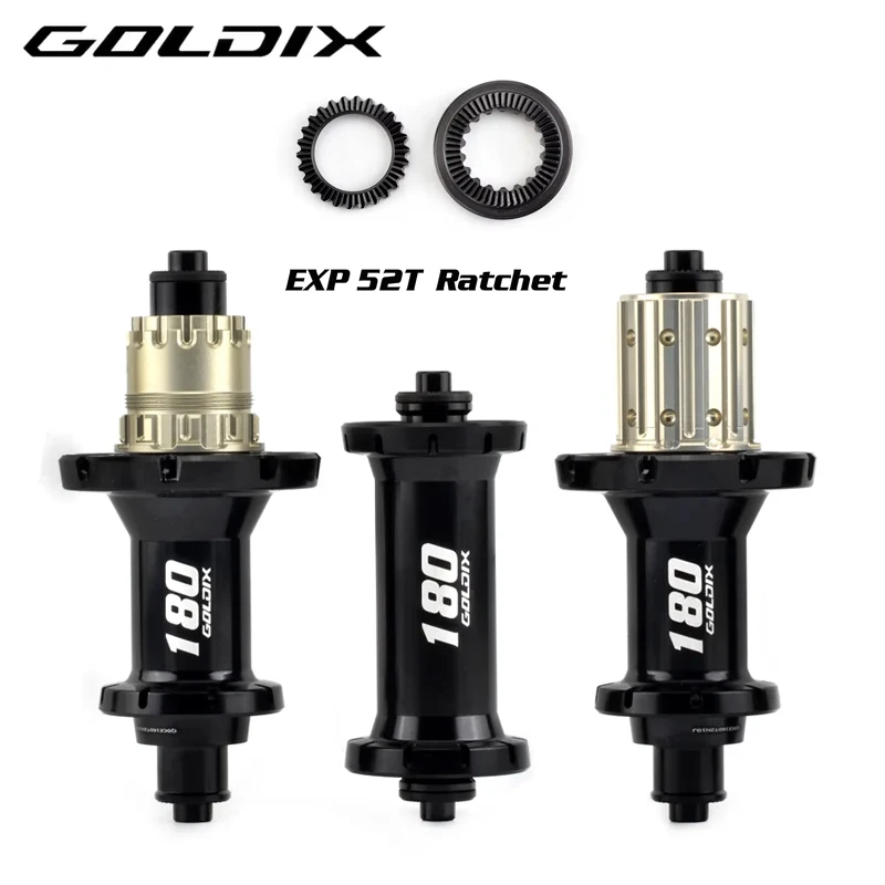 

GOLDIX R180 20H 24H 2:1 шоссейный U-образный тормоз, сверхлегкая ступица с храповым механизмом 52T для систем передачи HG XDR, аксессуары для велосипеда