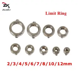 2-12mm Drill Limiter Depth Stop Collars Metal Drill Locator Woodworking Drill Limit Ring Positioner Carpentry Tool Accessory