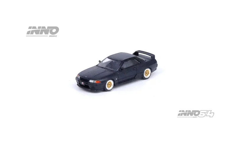 INNO 1:64  SKYLINE GT-R R32 Matt Black Diecast Model Car