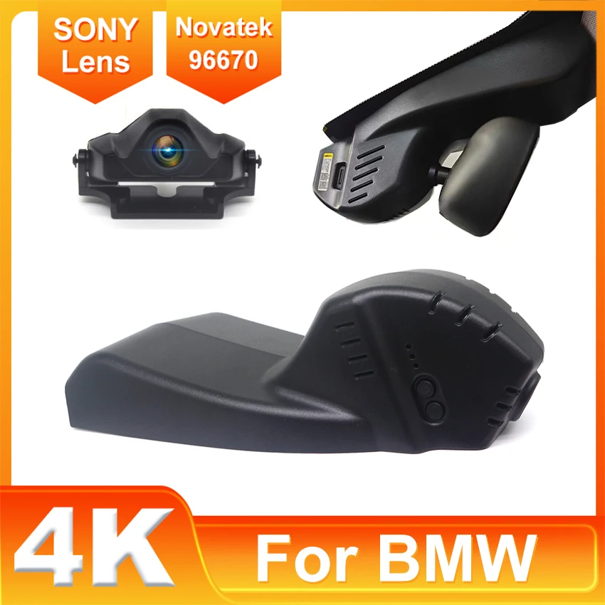 For BMW 430 X1 E84 F48 X2 F39 X6 E71E72 F16 F86 G06 F96 Front and Rear 4K Dash Cam for Car Camera Recorder Dashcam WIFI Car DVR