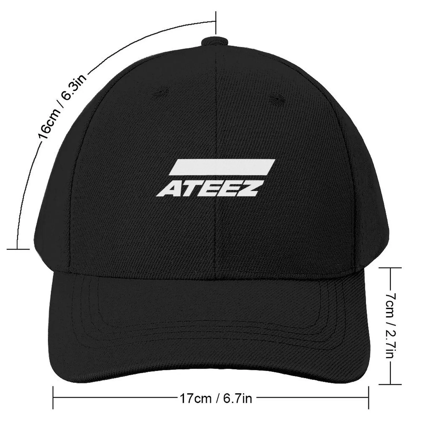 ATEEZ LOGO Baseball Cap hard hat Christmas Hat Caps Women Men's