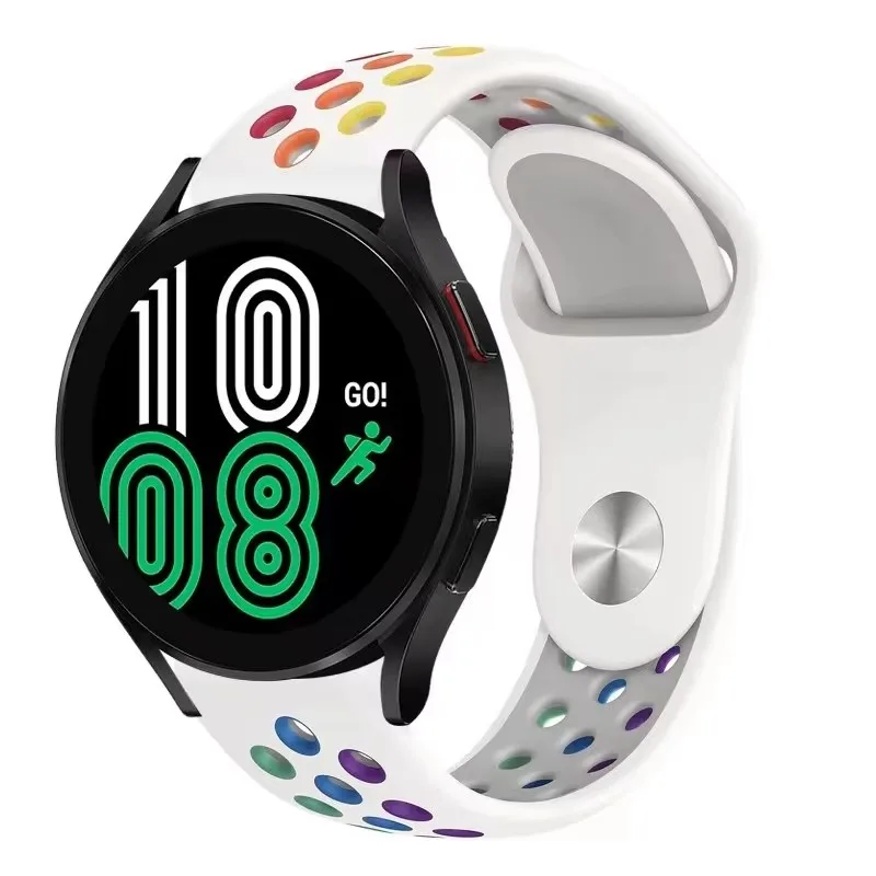 20mm Silicone Strap For Galaxy Watch 3 4 6Classic 5Pro 45MM 43 47MM For Samsung Galaxy Watch 7 6 5 4 40 44mm Sport Band Bracelet