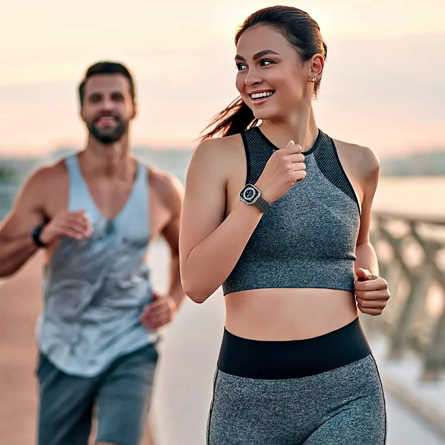 العصابات لساعة أبل 10-Ultra 2-3 49 مللي متر 45 مللي متر 41 مللي متر 44 مللي متر سيليكون المحيط حزام سوار iWatch سلسلة 11-9 8 7 6 5 4 SE 3 46 مللي متر 42 مللي متر #5