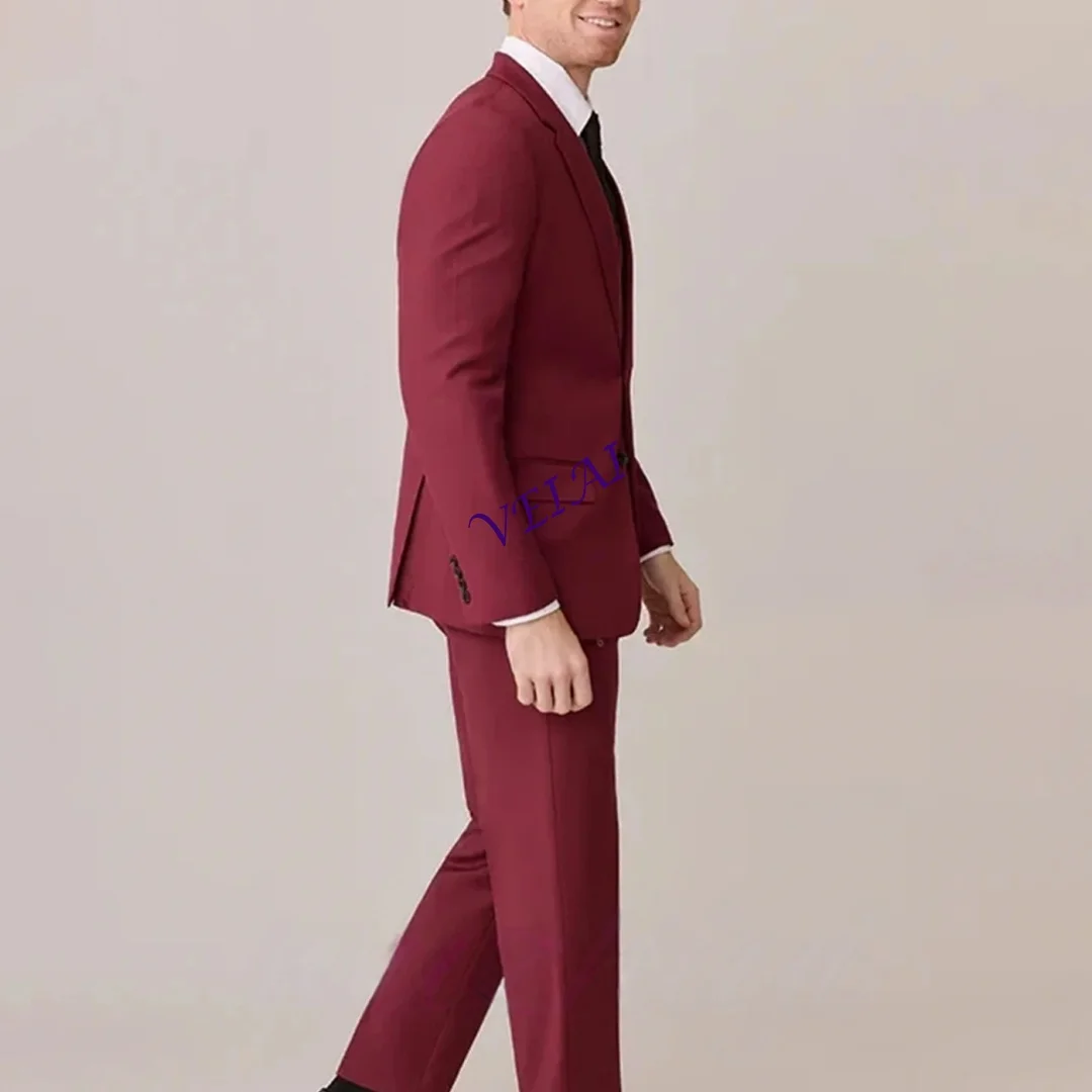 

Formal White Men's Suits for Wedding Long Jacket 3 Piece Sets Wedding Groom Lace Train Evening Blazer Jacket Pants Customized