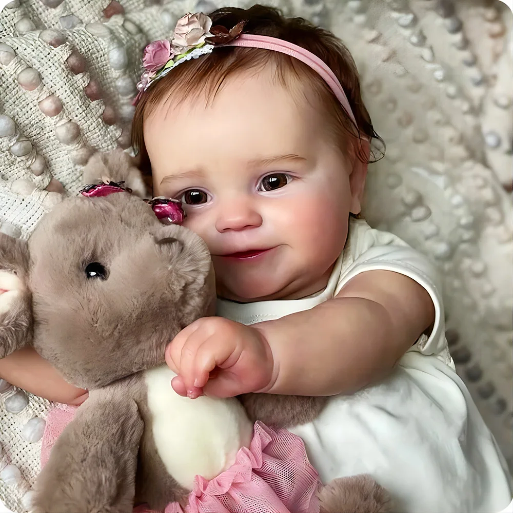 

50 см 20 дюймов кукла реборн ручной работы для девочек с пересадкой волос полный мягкий винил детское платье игрушка подарок на день рождения