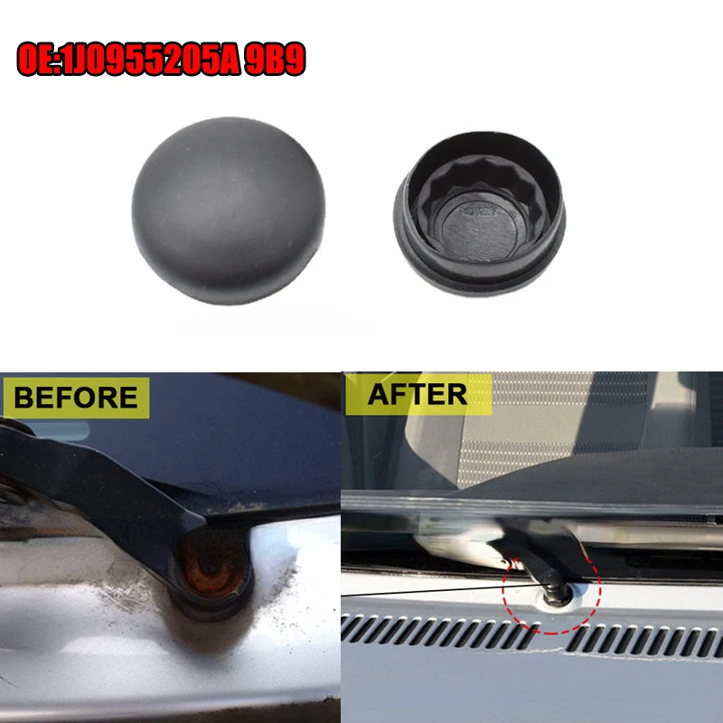 OE#5N0955205 4Pcs Car Front Windscreen Wiper Arm Nut Cap Bolt Cover For Audi A1 A2 A4 B5 B6 B7 B8 A6 C4 C5 C6 C7 Q3 Q5 R8 TT