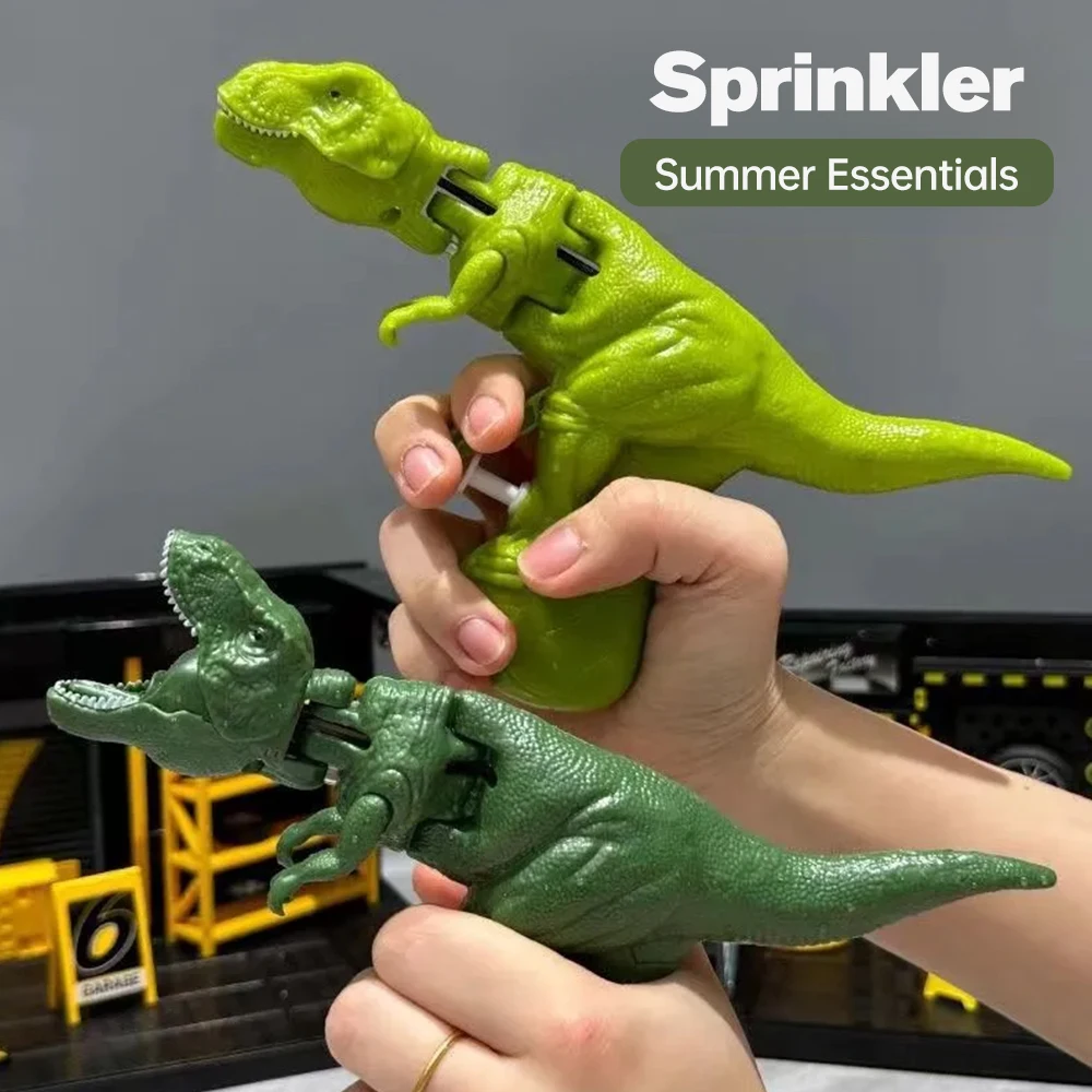 Dinosaur Water Gun Shake Head Toy Dino Spray Shooting Pressing Grip Water Gun Children's Stress Reduction Dinosaur Toy For Kids