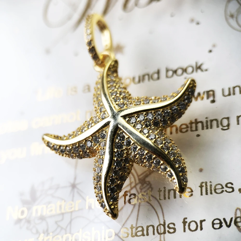 Pendant Golden Oceanstar Spring Brand New Fine Jewelry Romantic 925 Sterling Silver Accessories Deep Sea Gift For Women - view 6