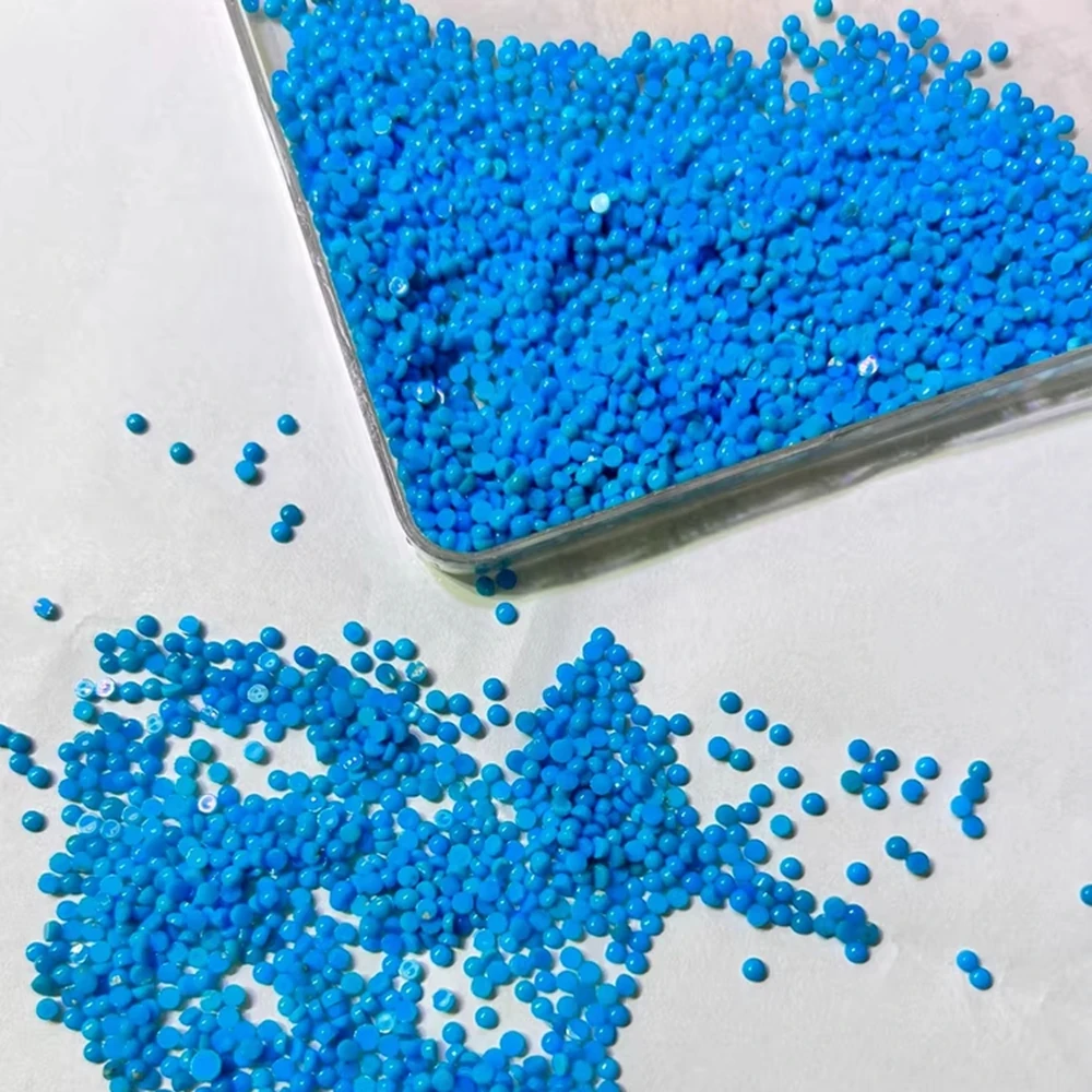 10PCS/Lot The United States High Quality Round Cabochon 1.0 - 3.0 mm Natural Blue Turquoise For DIY Handicrafts