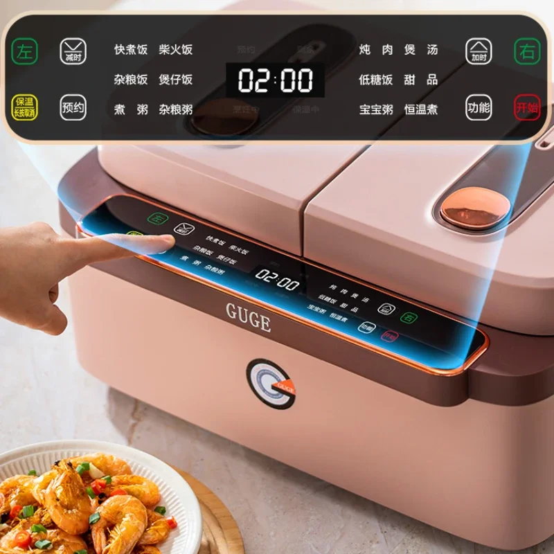 Rice Cooker Double Liner Double Pot Integrated Multifunctional New Homehold Low Sugar Rice Soup Separation Food Warmer